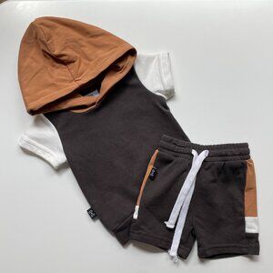 Olive + Scout Color Block Hooded Matching Set